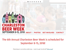 Tablet Screenshot of charlestonbeerweek.com